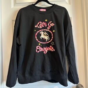 Threesun Home “Let’s Go Cowgirl”  Sweatshirt- EUC